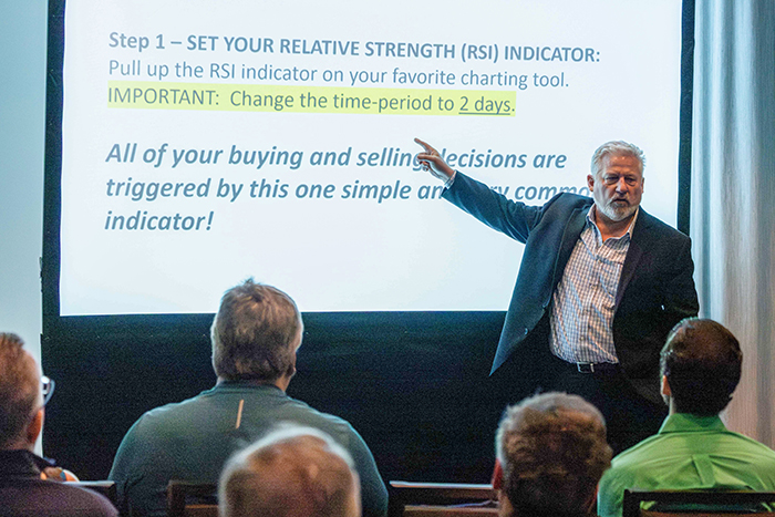 Steve Suminiski speaks to attendees